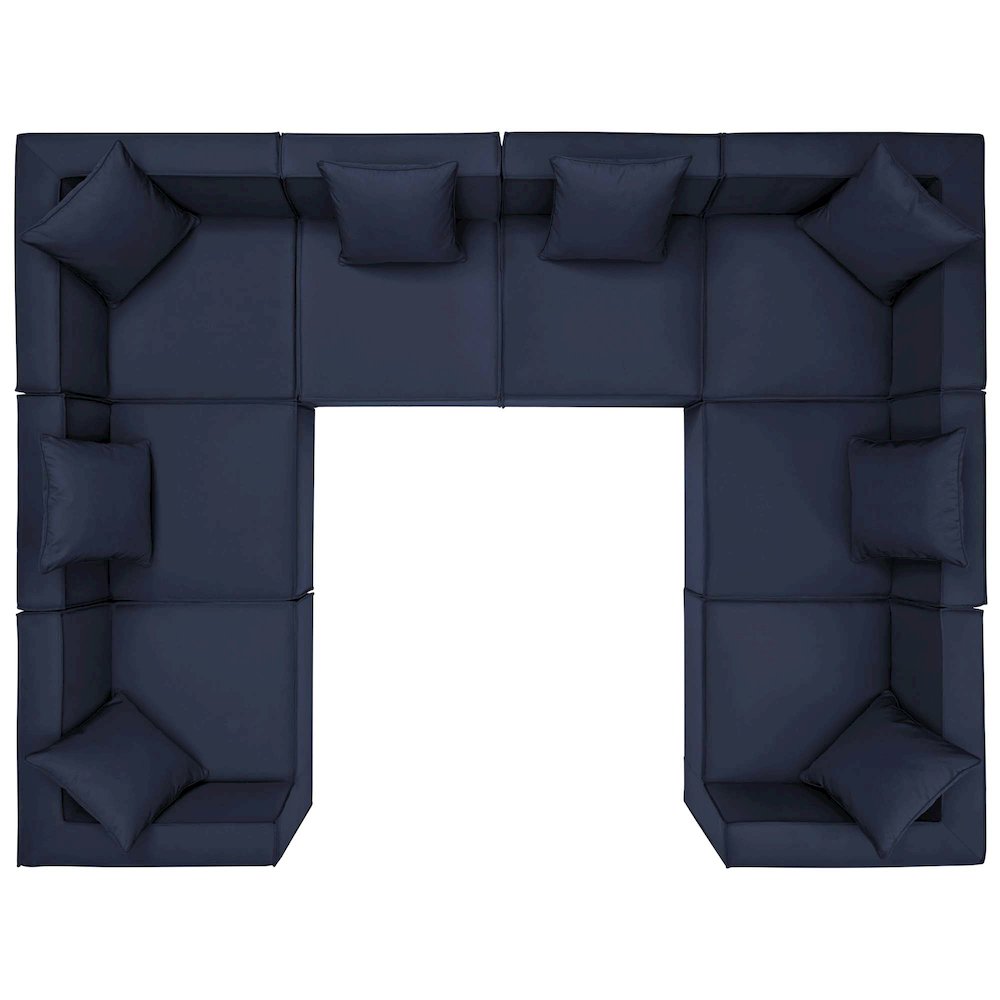 Saybrook 8-Piece Outdoor Patio Upholstered Sectional Sofa. Picture 1