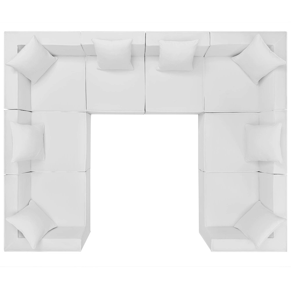 Saybrook 8-Piece Outdoor Patio Upholstered Sectional Sofa. Picture 1