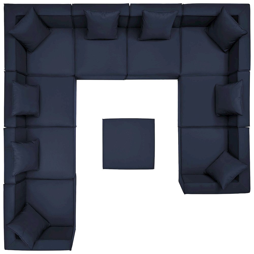 Saybrook 10-Piece Outdoor Patio Upholstered Sectional Sofa. Picture 1