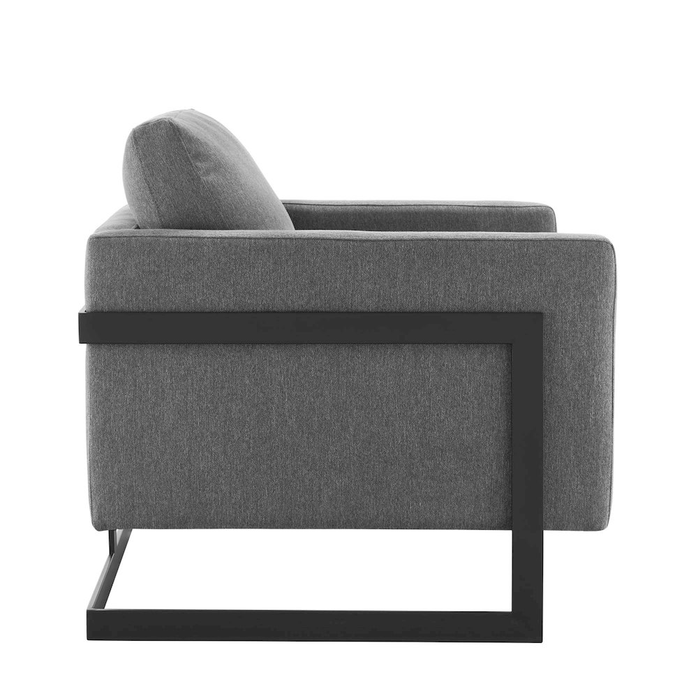 Posse Upholstered Fabric Accent Chair. Picture 2