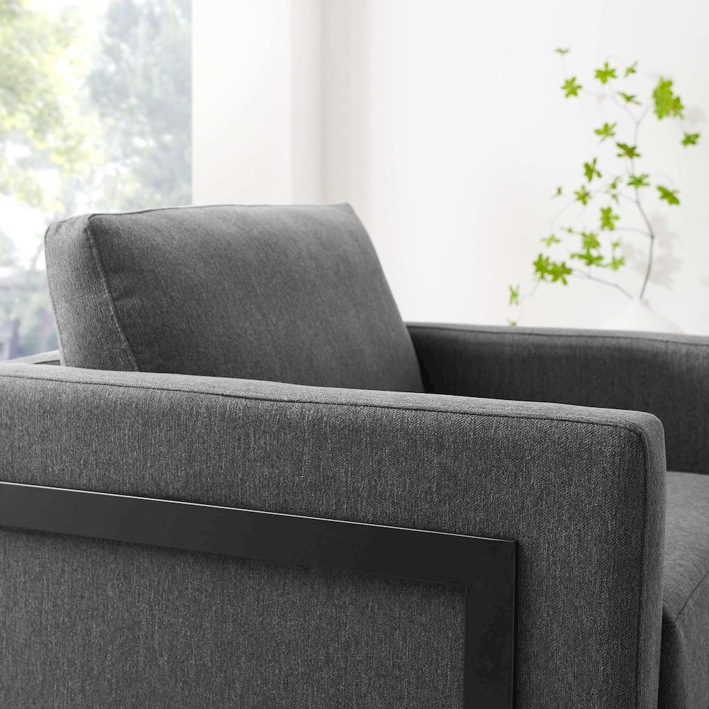 Posse Upholstered Fabric Accent Chair. Picture 8