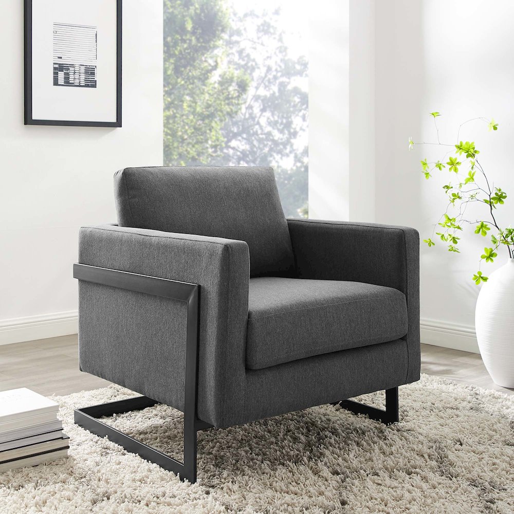 Posse Upholstered Fabric Accent Chair. Picture 6