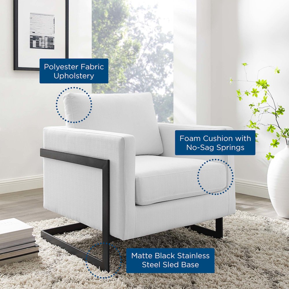 Posse Upholstered Fabric Accent Chair. Picture 7