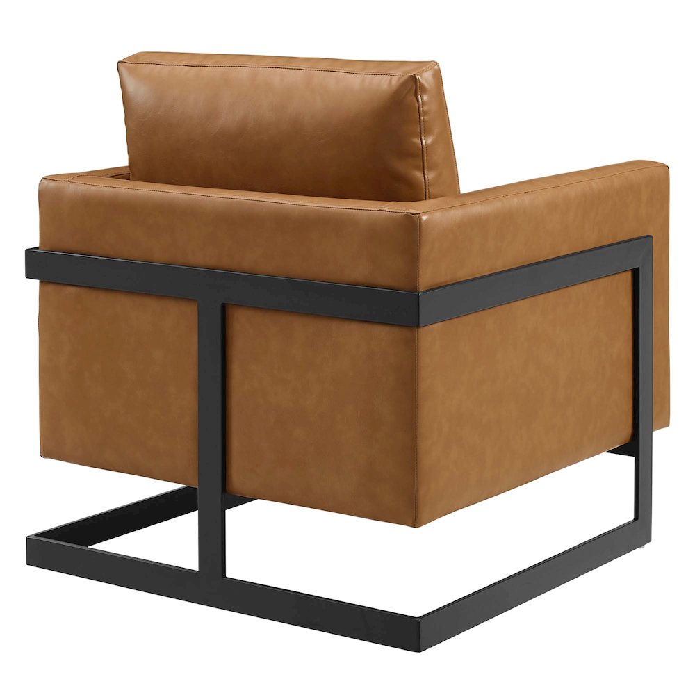 Posse Vegan Leather Accent Chair. Picture 3