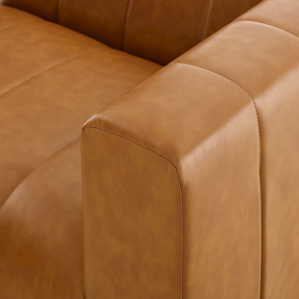 Bartlett Vegan Leather Right-Arm Chair. Picture 6
