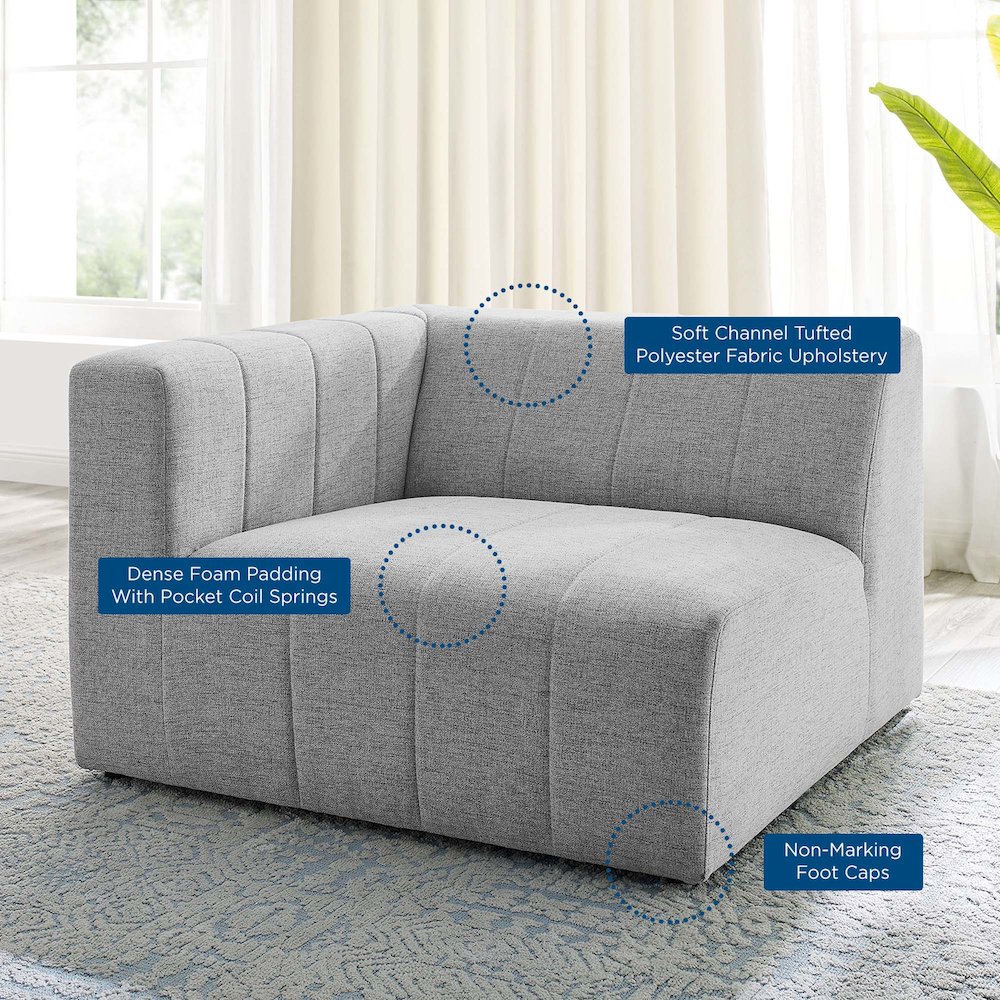 Bartlett Upholstered Fabric Left-Arm Chair. Picture 8
