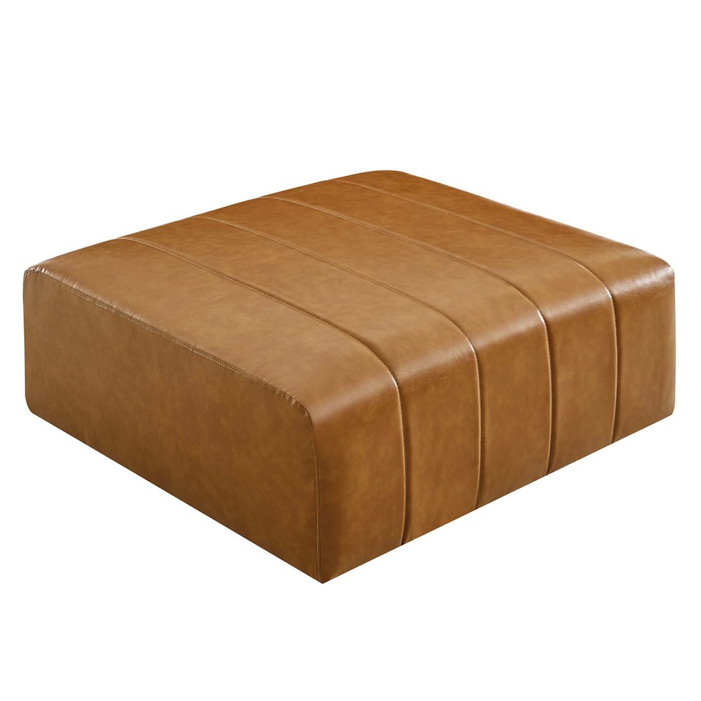 Bartlett Vegan Leather Ottoman. Picture 3