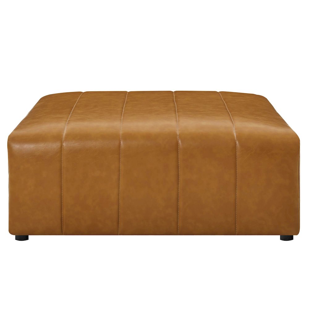 Bartlett Vegan Leather Ottoman. Picture 4