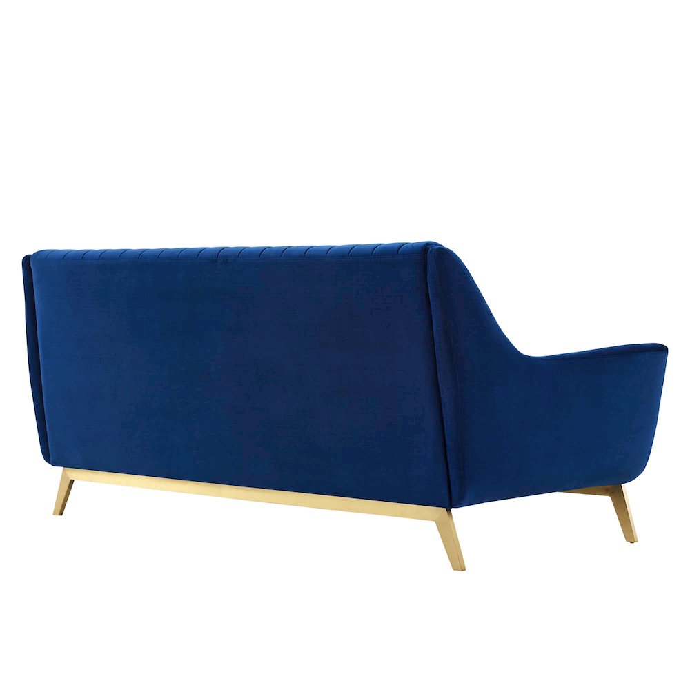 Winsome Channel Tufted Performance Velvet Sofa. Picture 3