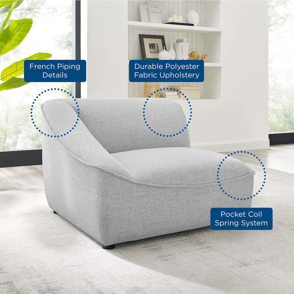 Comprise Left-Arm Sectional Sofa Chair. Picture 7