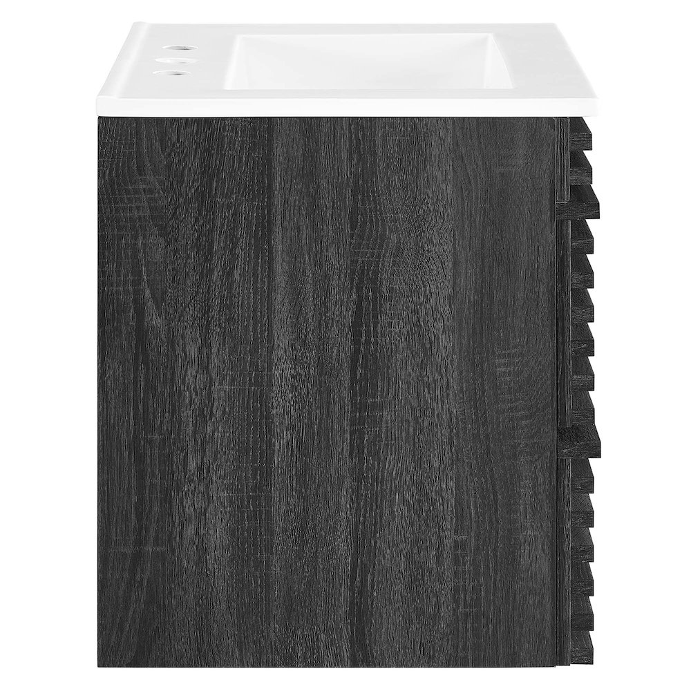 Render 24" Wall-Mount Bathroom Vanity. Picture 3