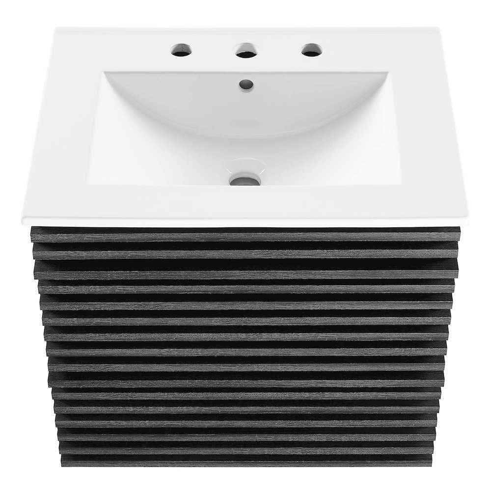 Render 24" Wall-Mount Bathroom Vanity. Picture 5