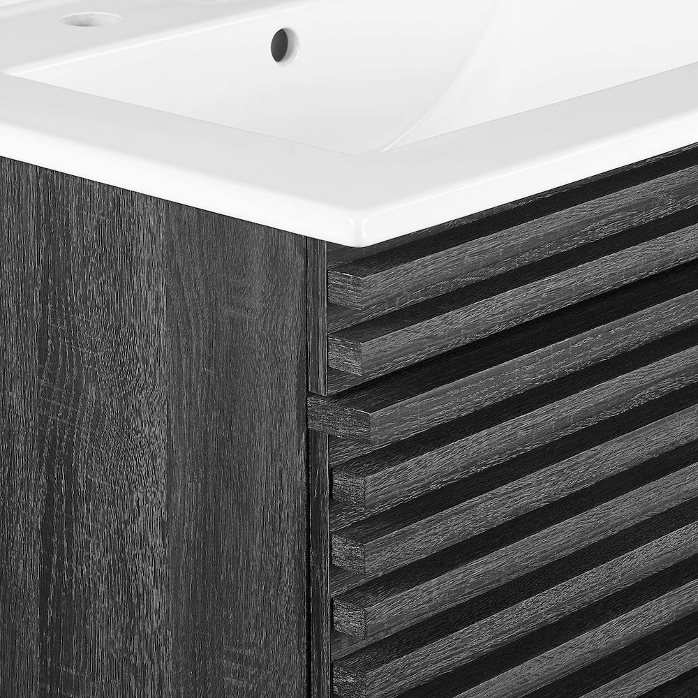 Render 24" Wall-Mount Bathroom Vanity. Picture 7