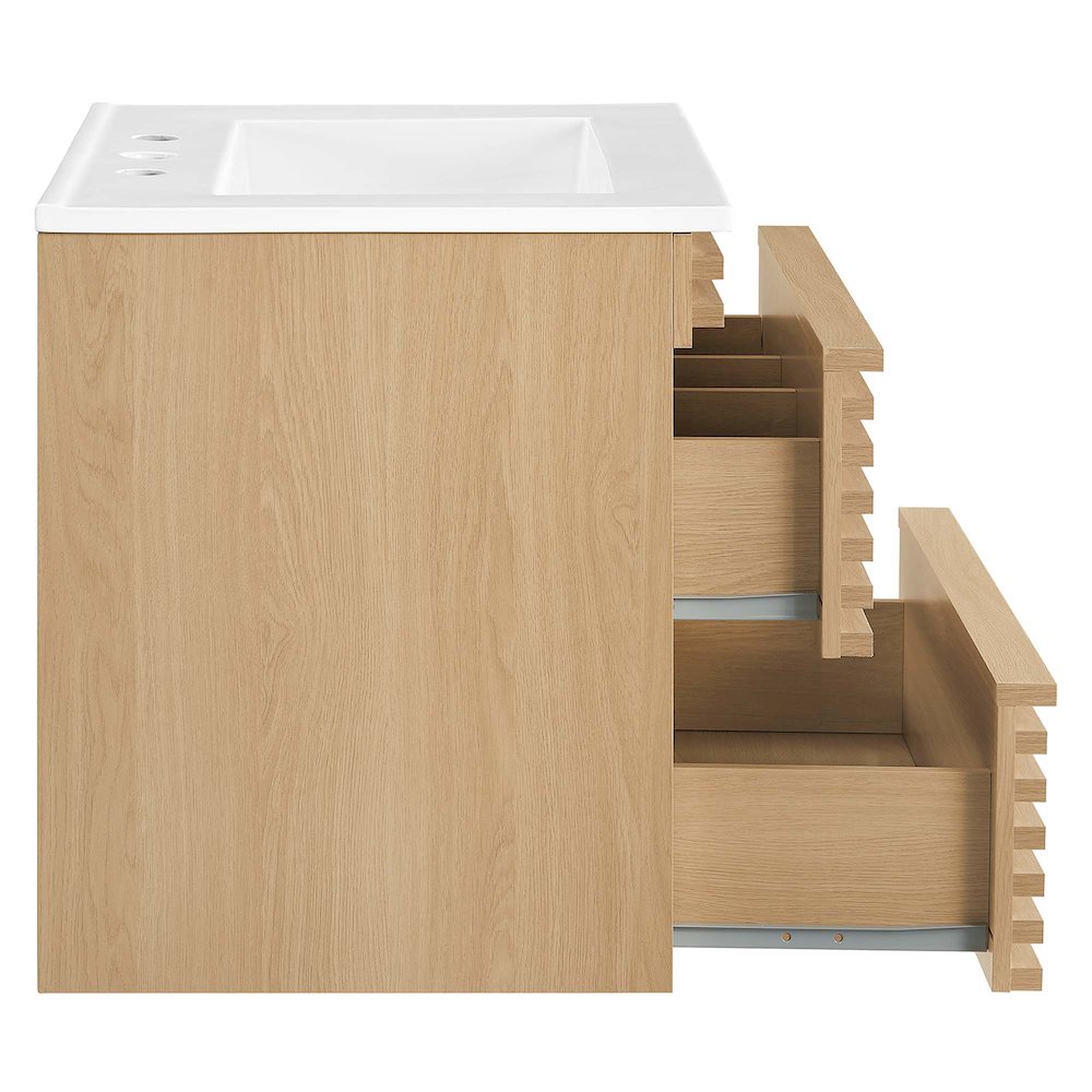 Render 24" Wall-Mount Bathroom Vanity. Picture 6