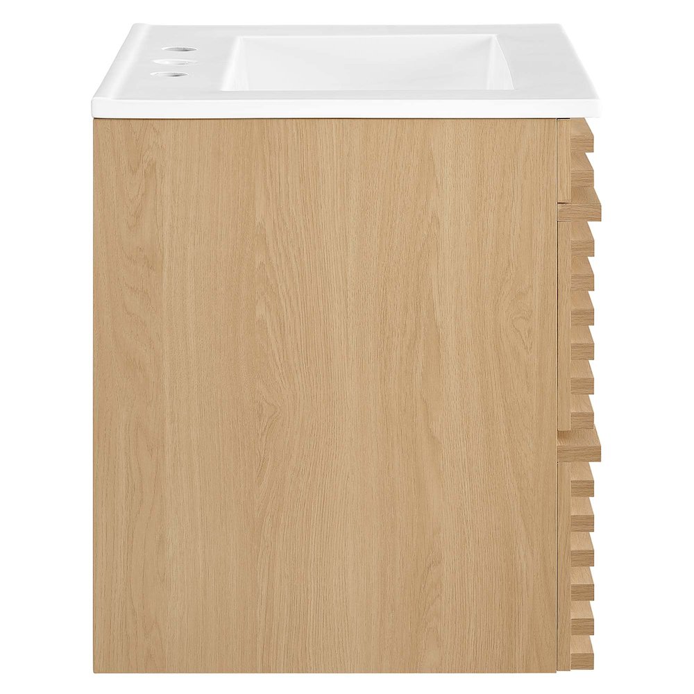 Render 24" Wall-Mount Bathroom Vanity. Picture 3