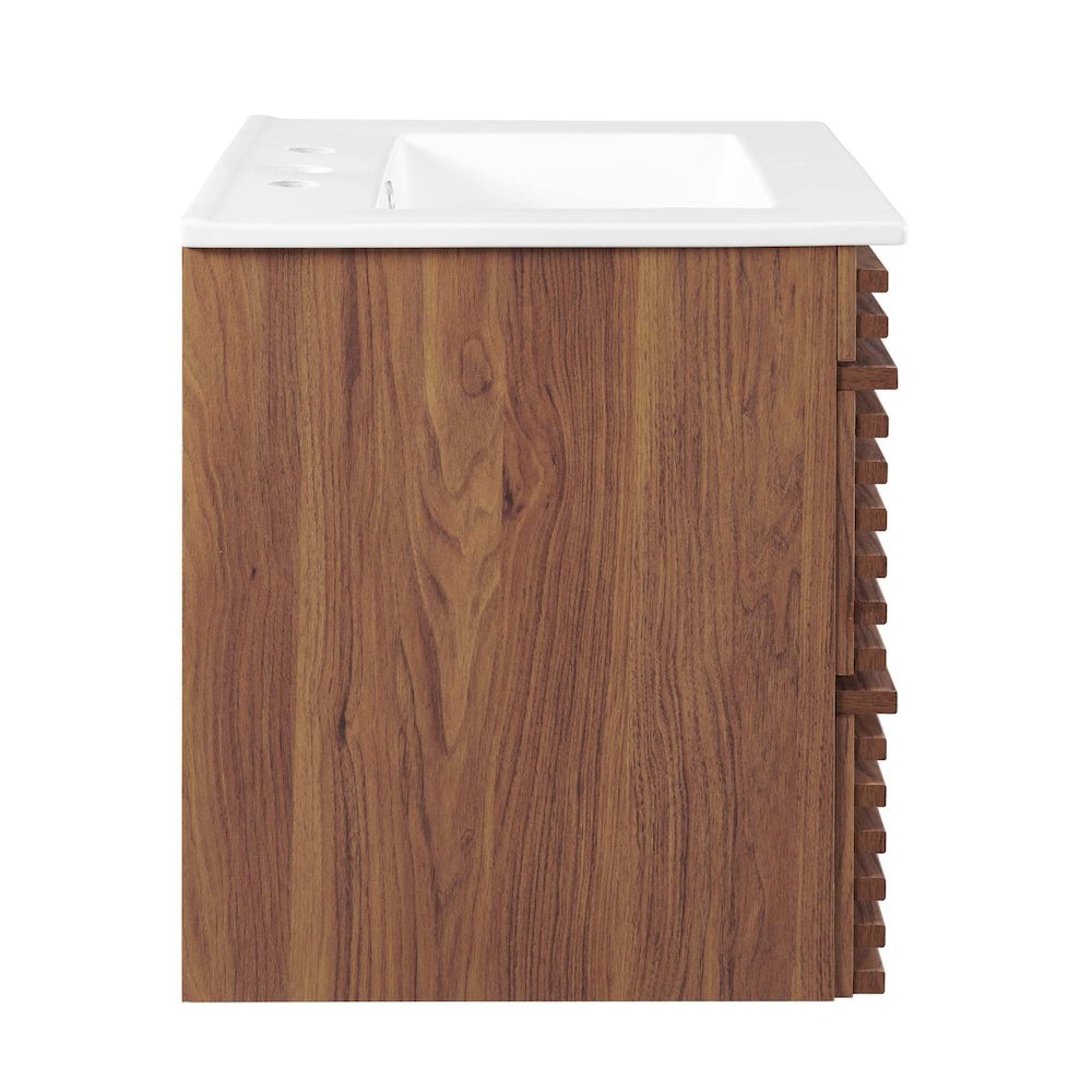 Render 24" Wall-Mount Bathroom Vanity. Picture 2