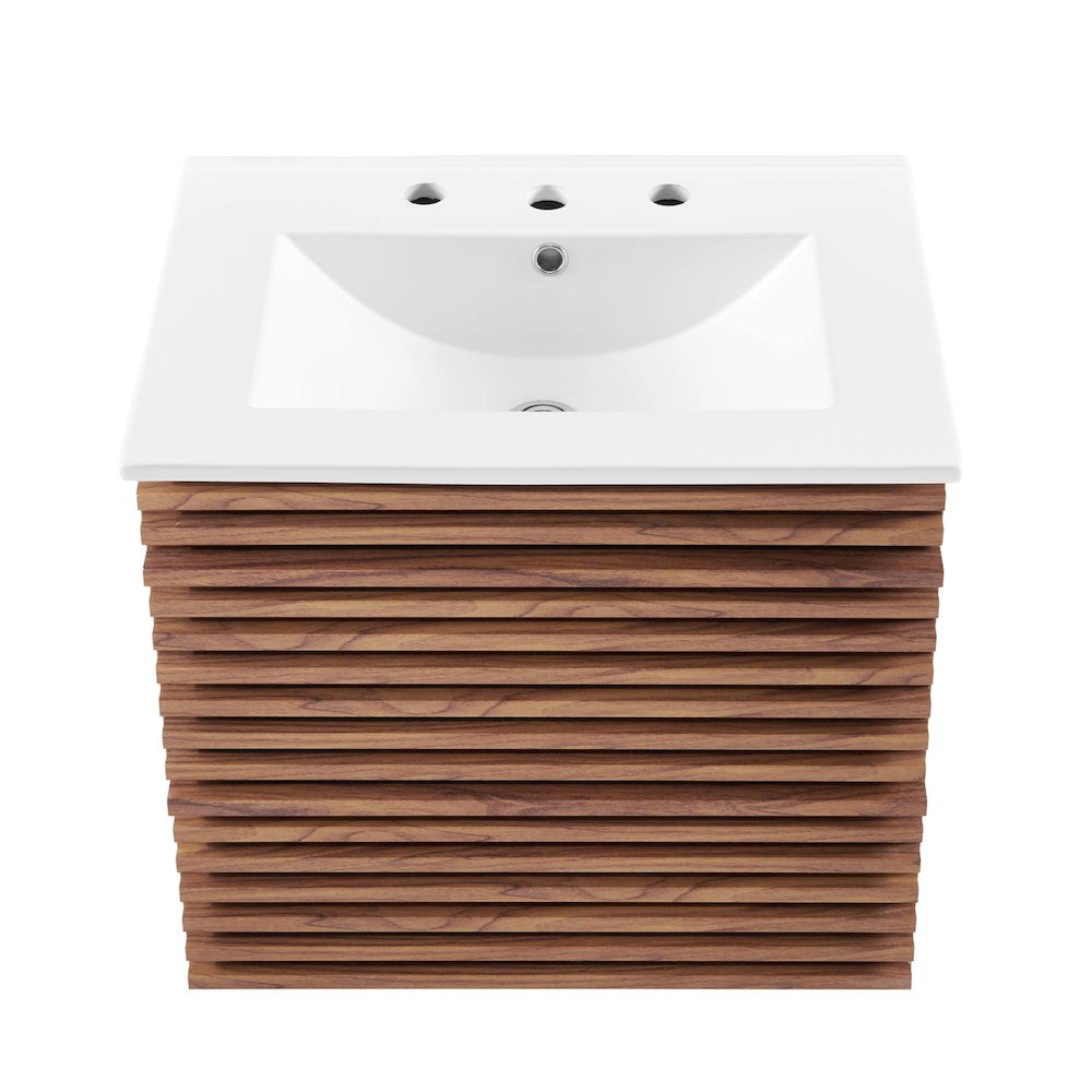 Render 24" Wall-Mount Bathroom Vanity. Picture 5