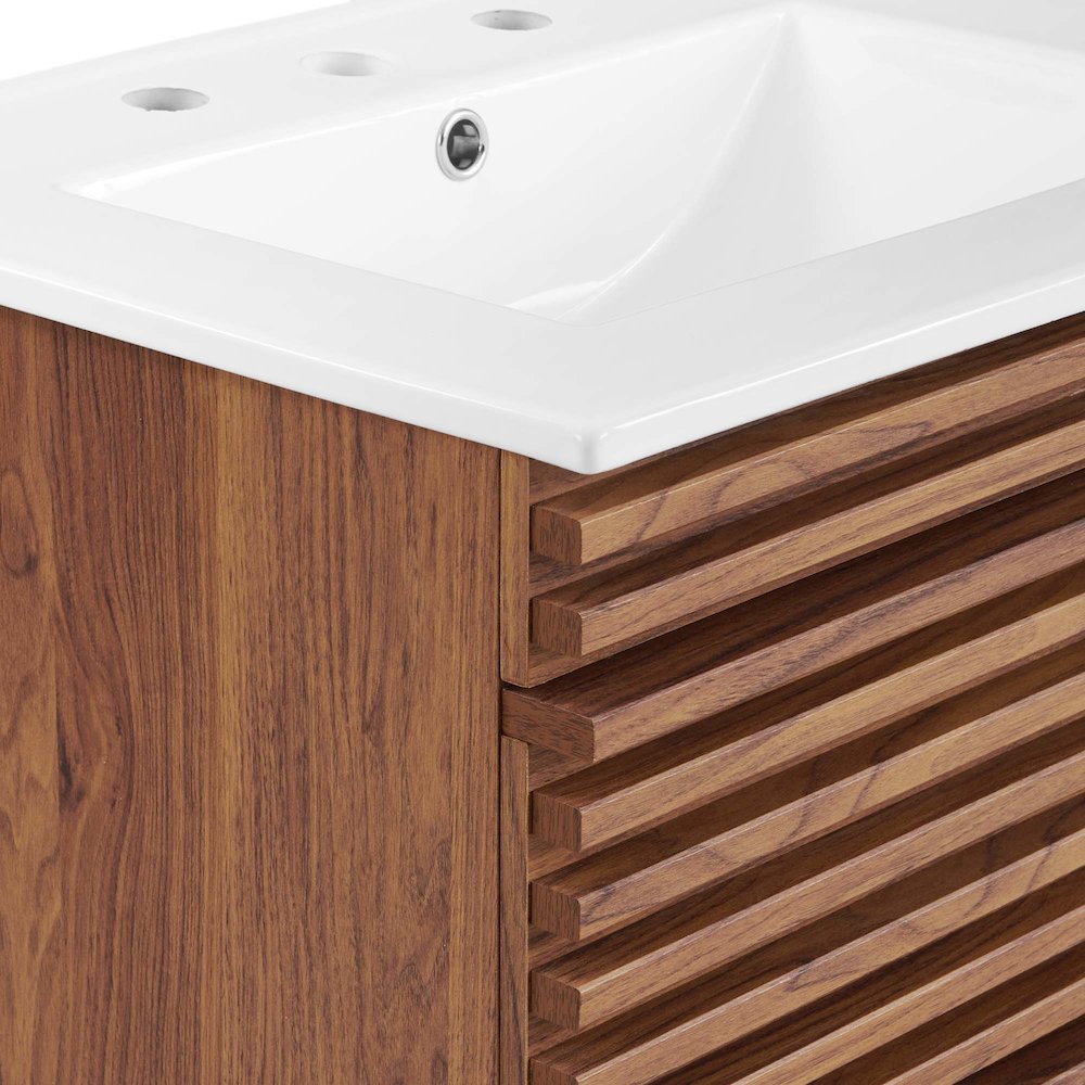 Render 24" Wall-Mount Bathroom Vanity. Picture 8