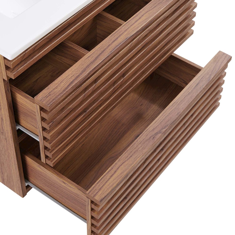 Render 24" Wall-Mount Bathroom Vanity. Picture 7