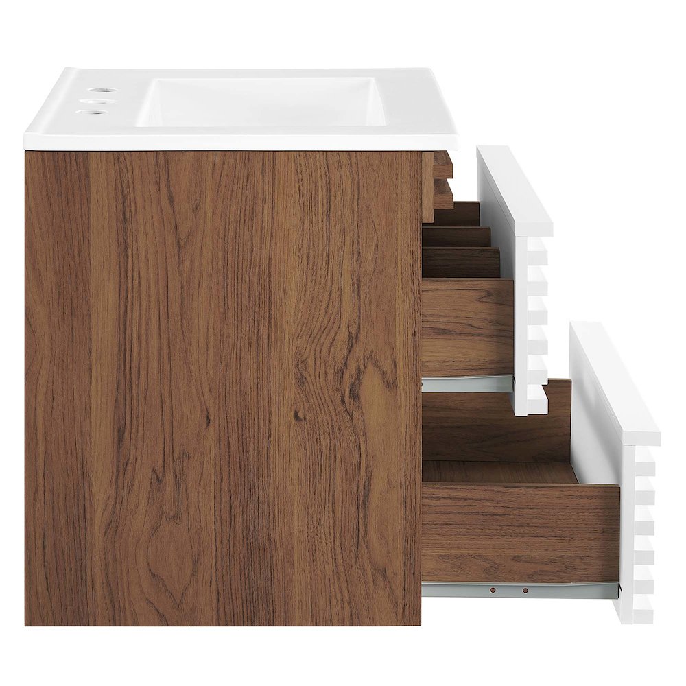 Render 24" Wall-Mount Bathroom Vanity. Picture 3