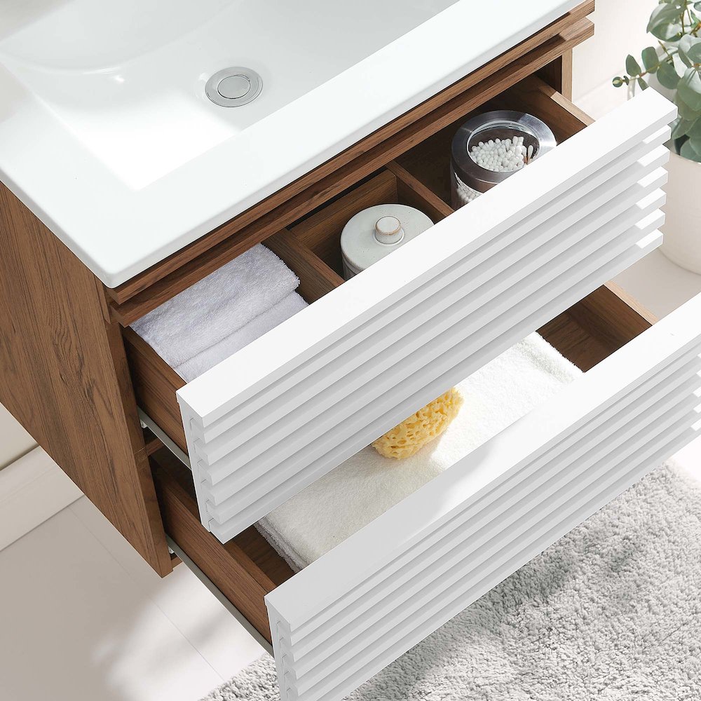 Render 24" Wall-Mount Bathroom Vanity. Picture 9