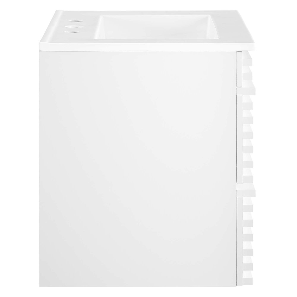Render 24" Wall-Mount Bathroom Vanity. Picture 4