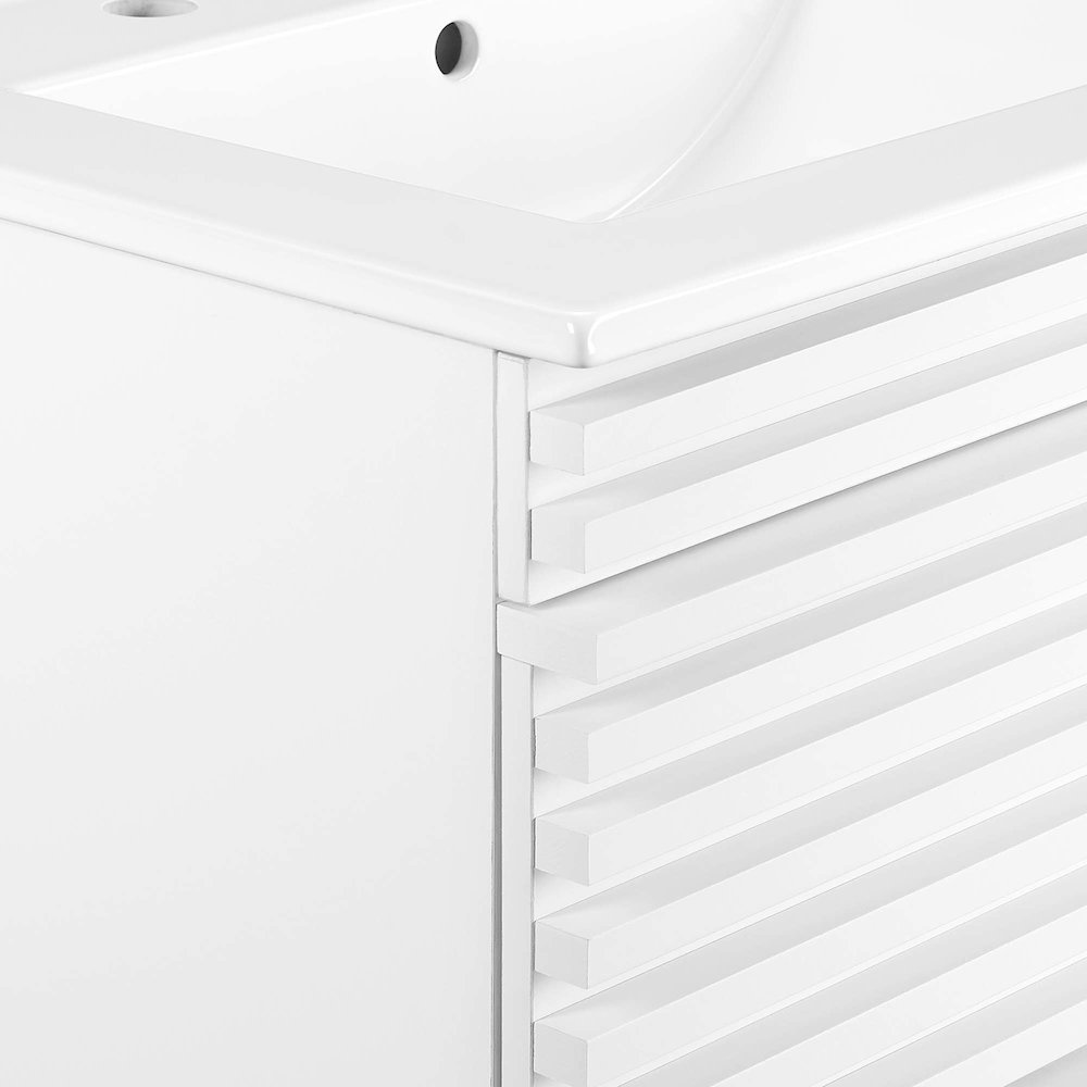 Render 24" Wall-Mount Bathroom Vanity. Picture 7
