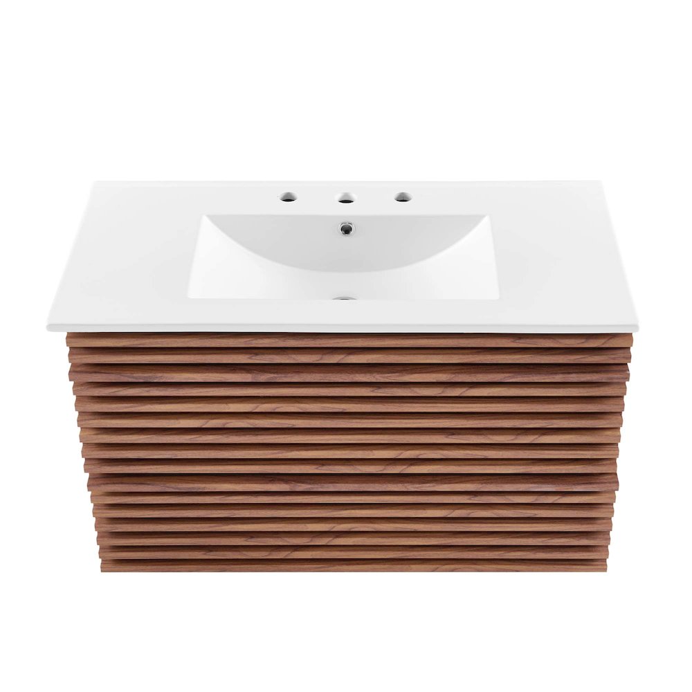 Render 36" Wall-Mount Bathroom Vanity. Picture 6