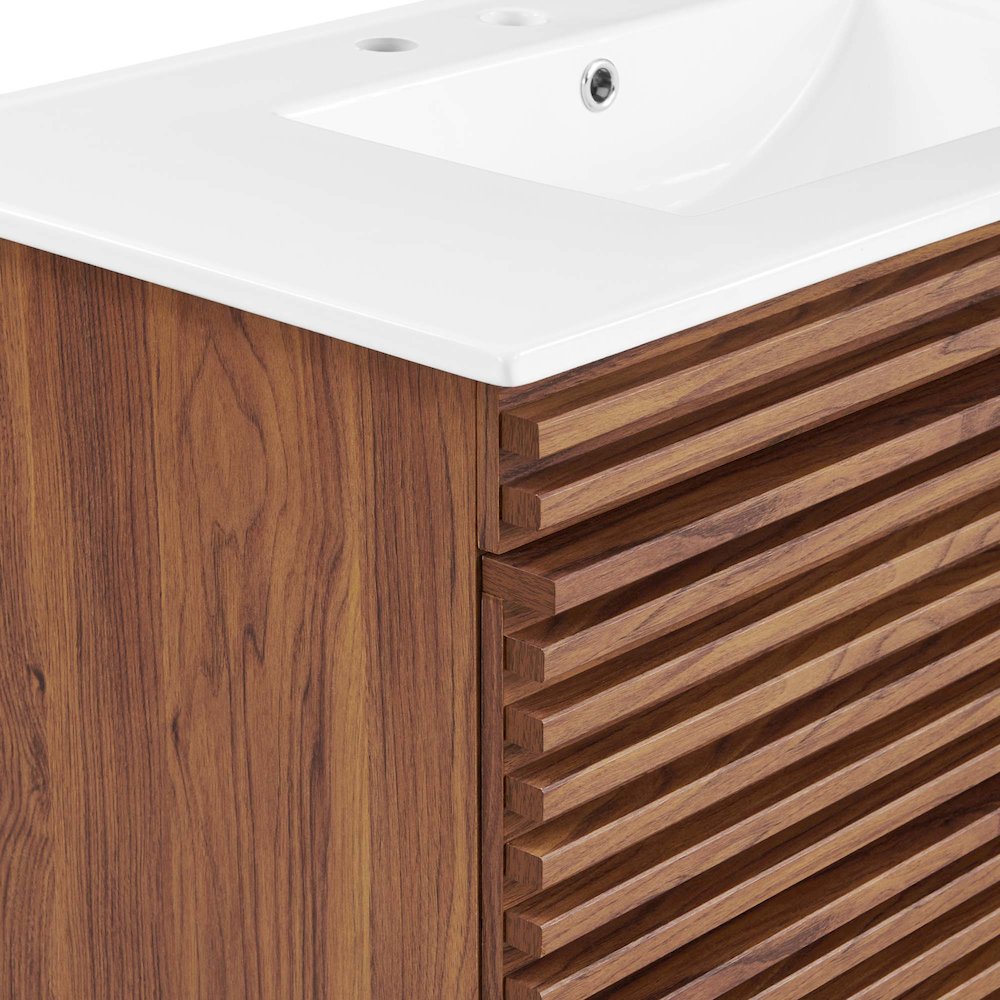 Render 36" Wall-Mount Bathroom Vanity. Picture 7