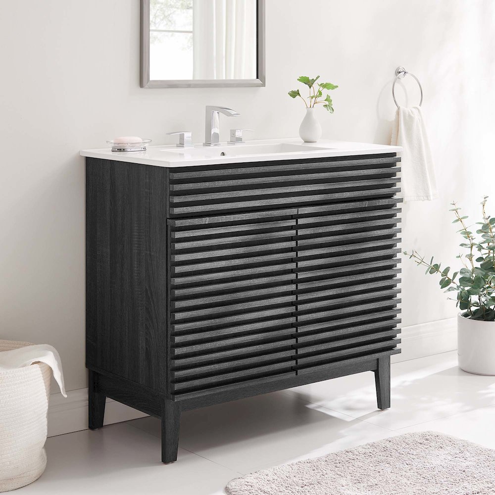 Render 36" Bathroom Vanity. Picture 8