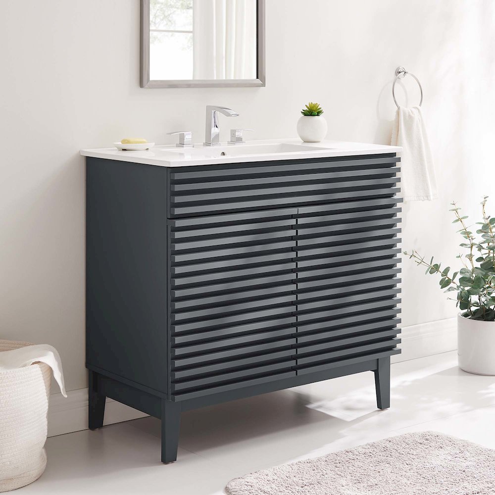 Render 36" Bathroom Vanity. Picture 8