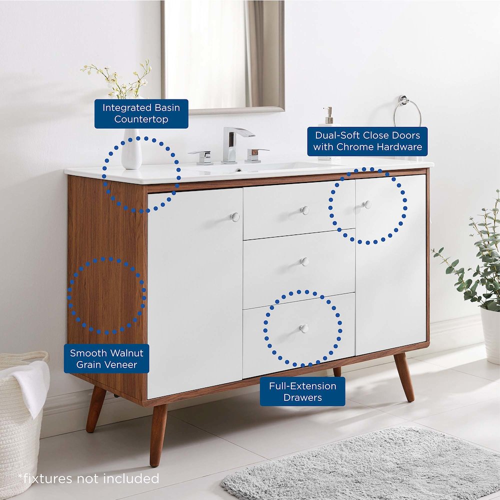Transmit 48" Single Sink Bathroom Vanity. Picture 12