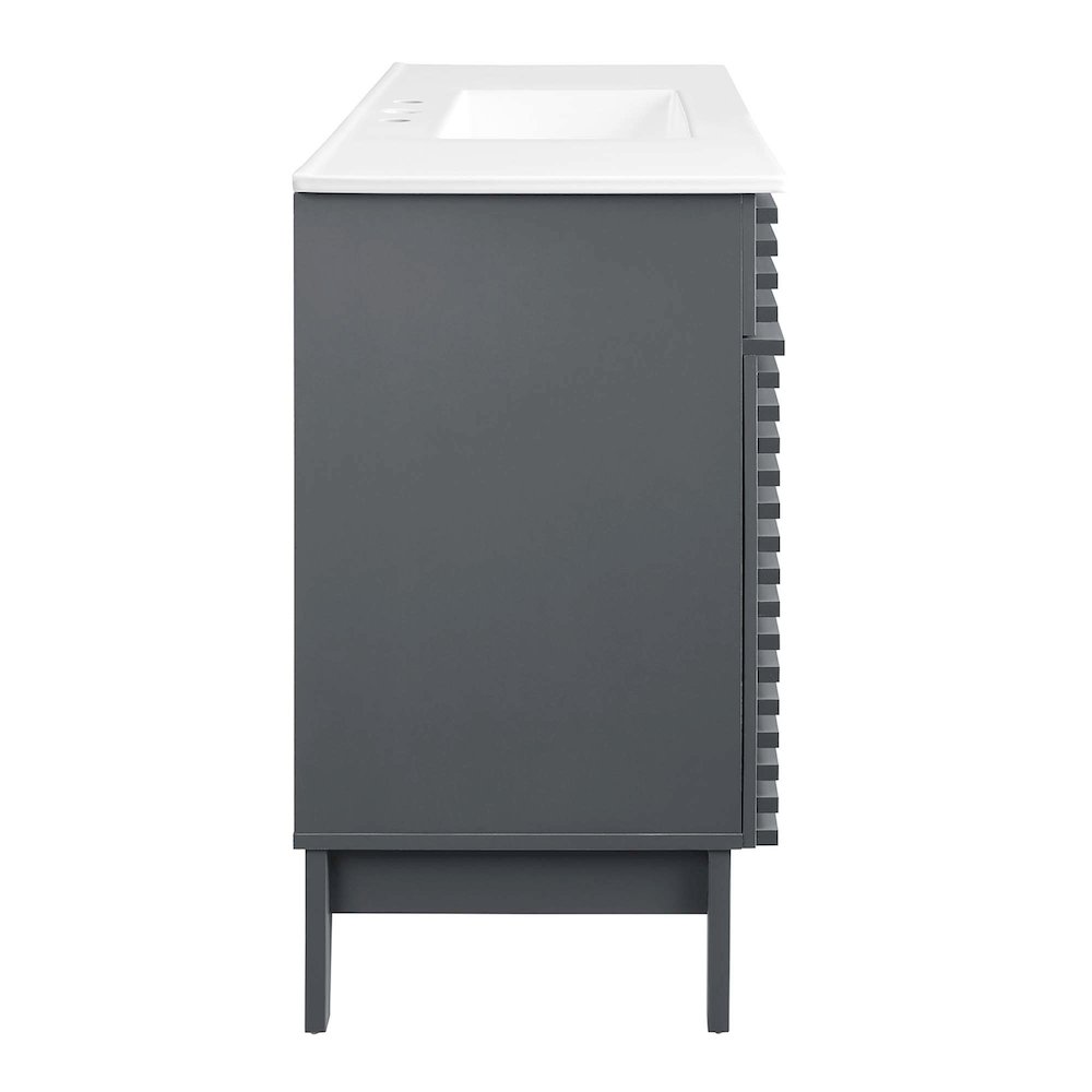 Render 48" Single Sink Bathroom Vanity. Picture 3