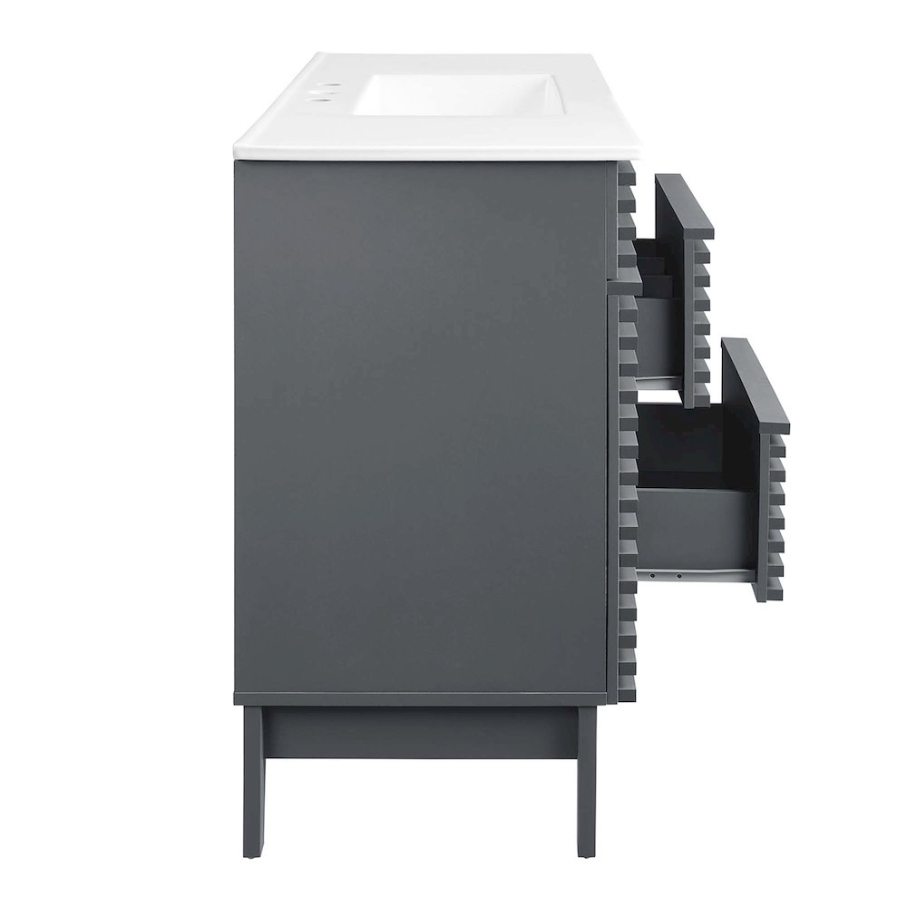 Render 48" Single Sink Bathroom Vanity. Picture 4