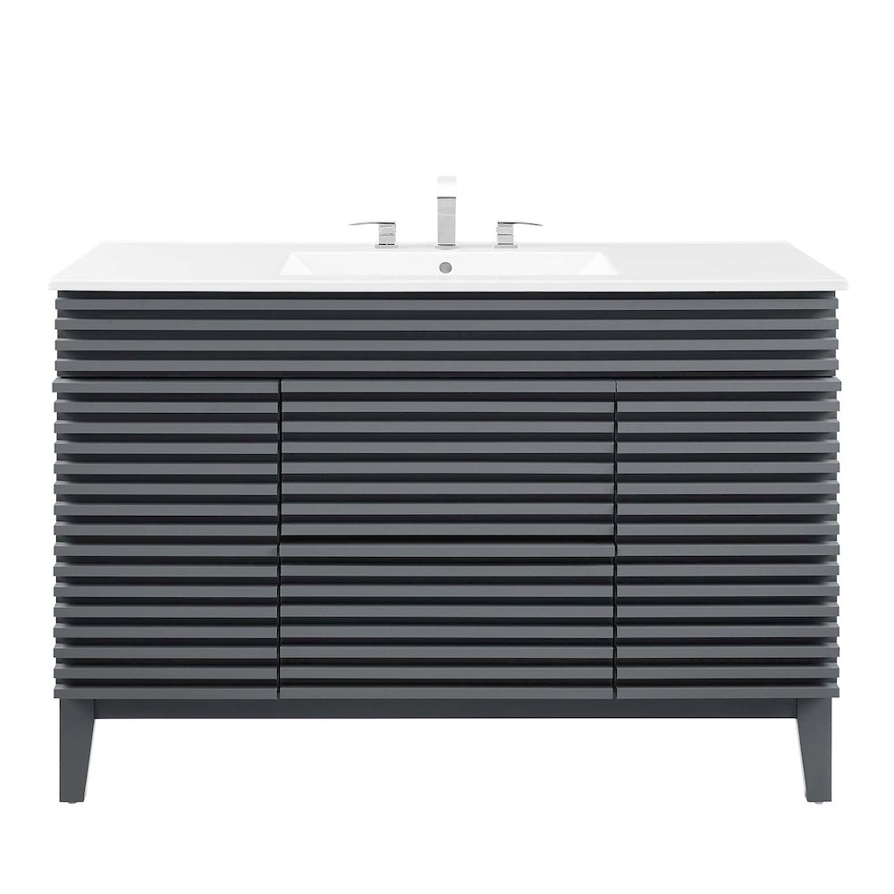 Render 48" Single Sink Bathroom Vanity. Picture 5