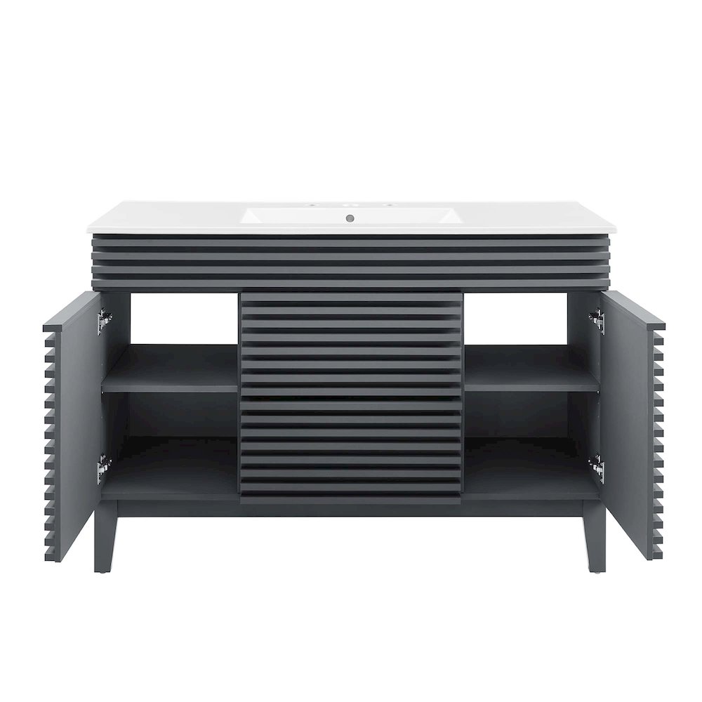 Render 48" Single Sink Bathroom Vanity. Picture 6