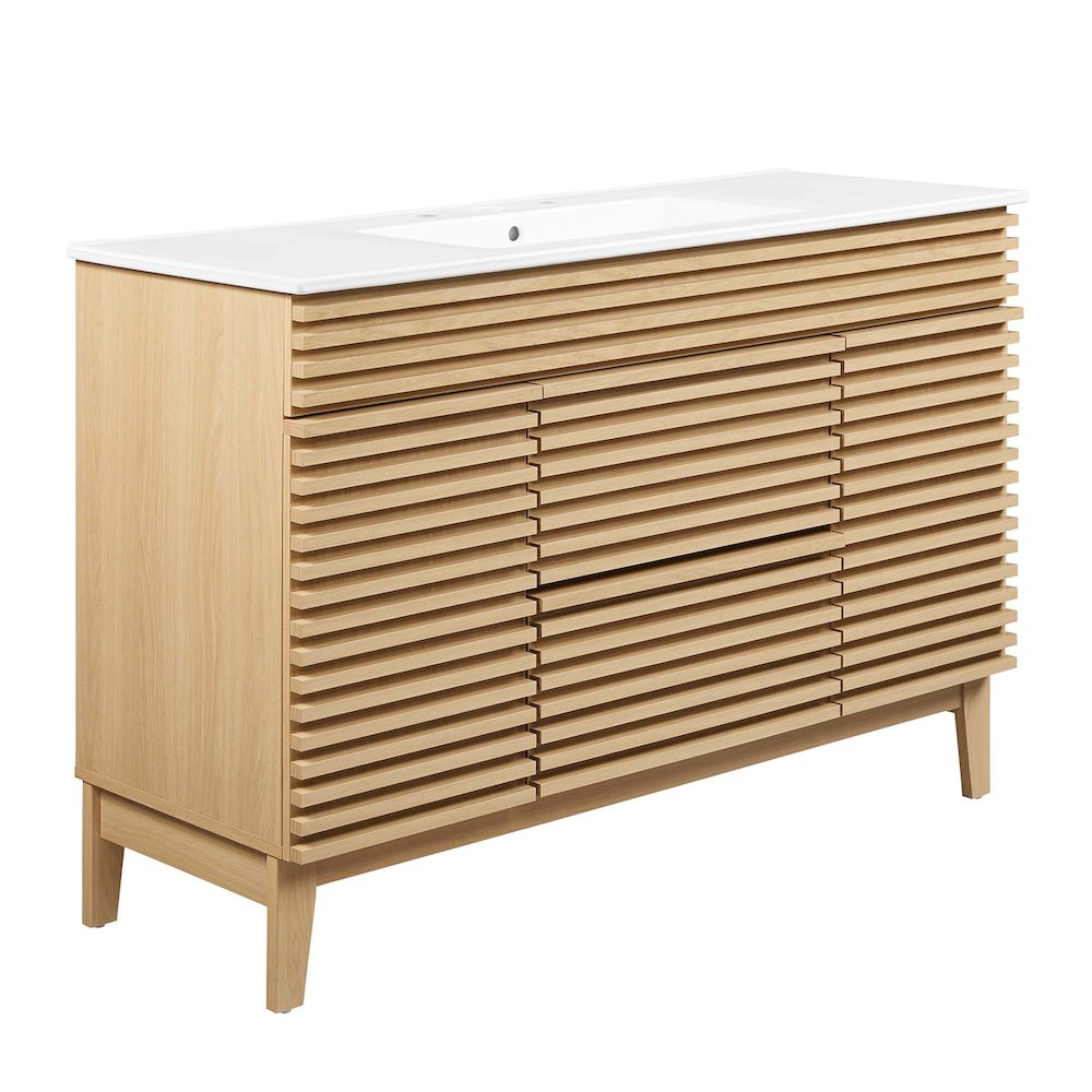 Render 48" Single Sink Bathroom Vanity. Picture 1