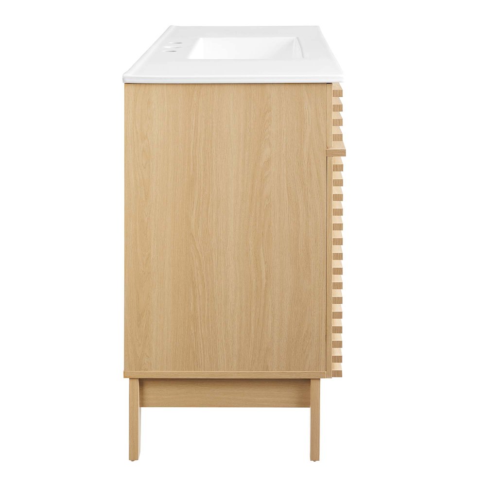 Render 48" Single Sink Bathroom Vanity. Picture 3