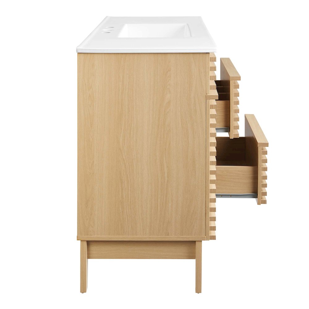 Render 48" Single Sink Bathroom Vanity. Picture 4