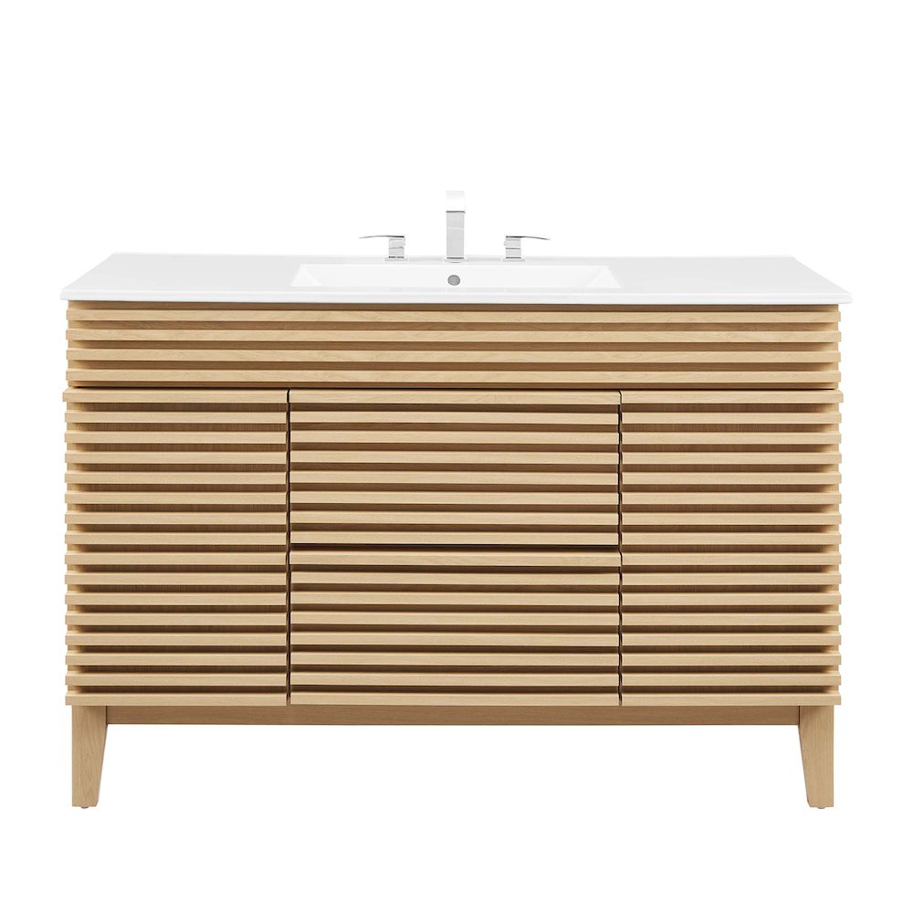 Render 48" Single Sink Bathroom Vanity. Picture 5