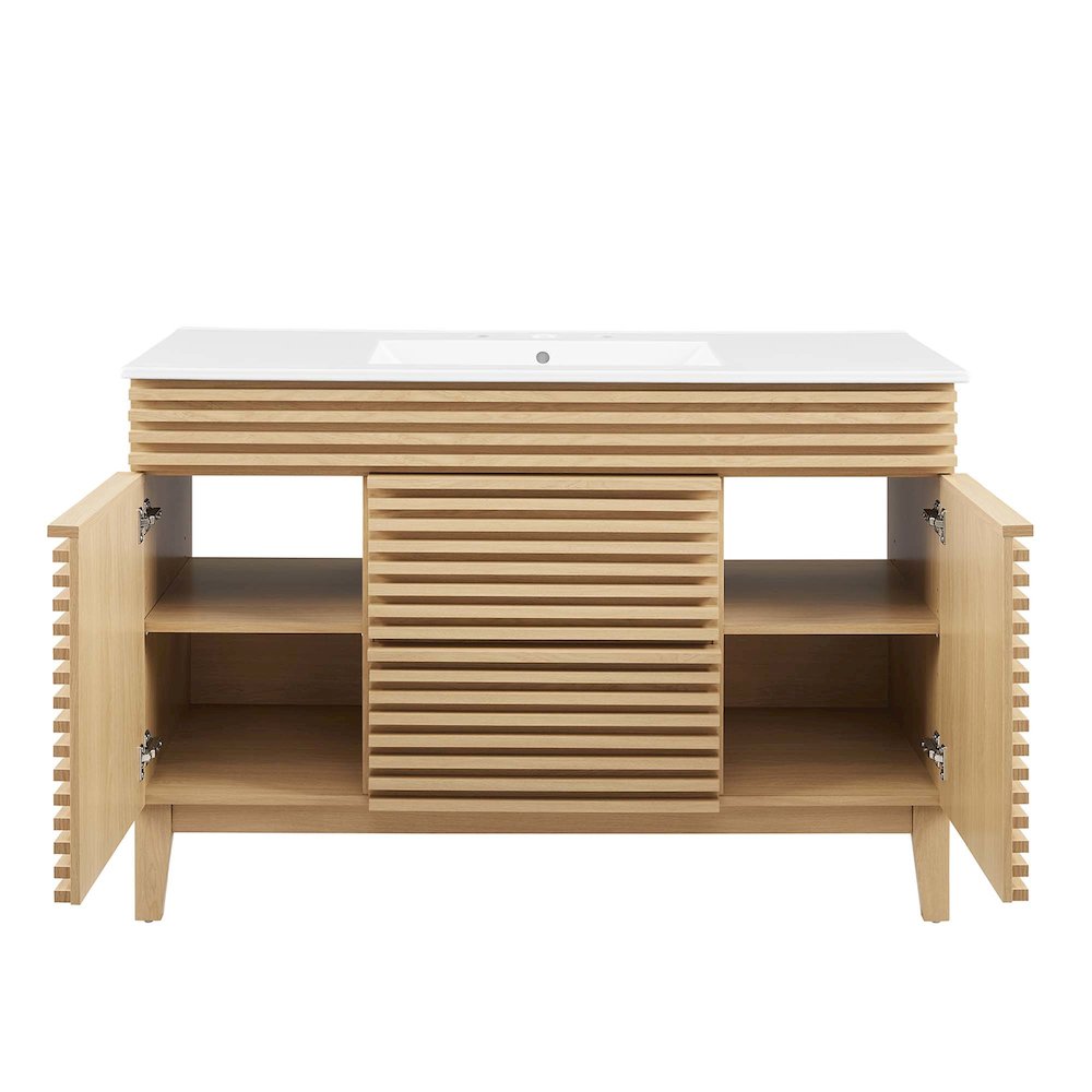 Render 48" Single Sink Bathroom Vanity. Picture 6