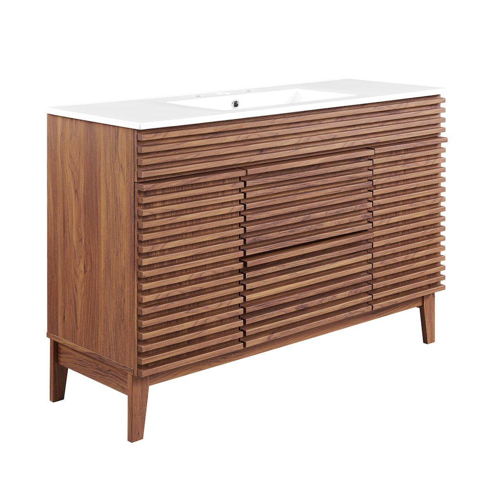 Render 48" Single Sink Bathroom Vanity. Picture 1