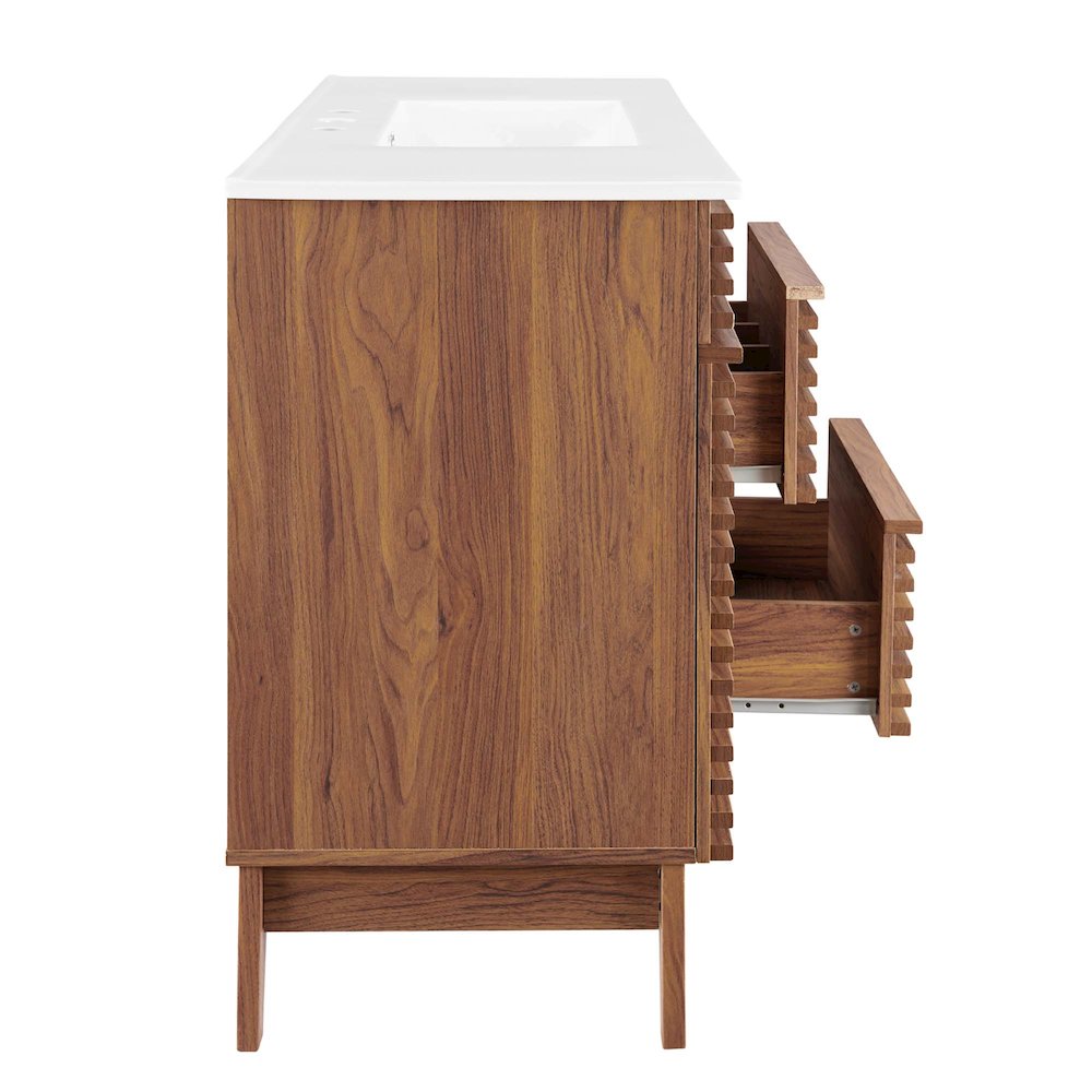 Render 48" Single Sink Bathroom Vanity. Picture 3