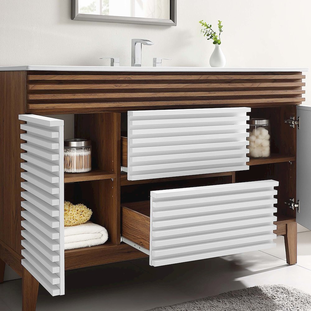 Render 48" Single Sink Bathroom Vanity. Picture 11