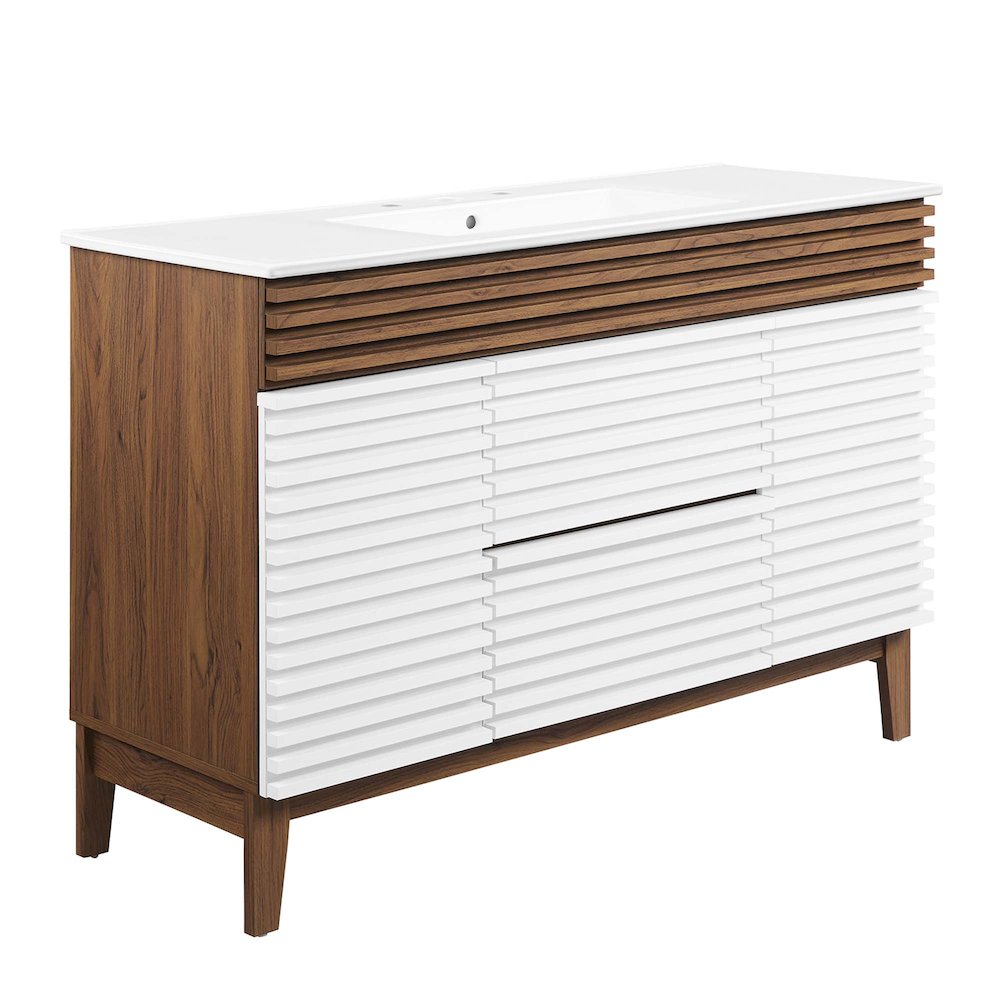 Render 48" Single Sink Bathroom Vanity. Picture 1