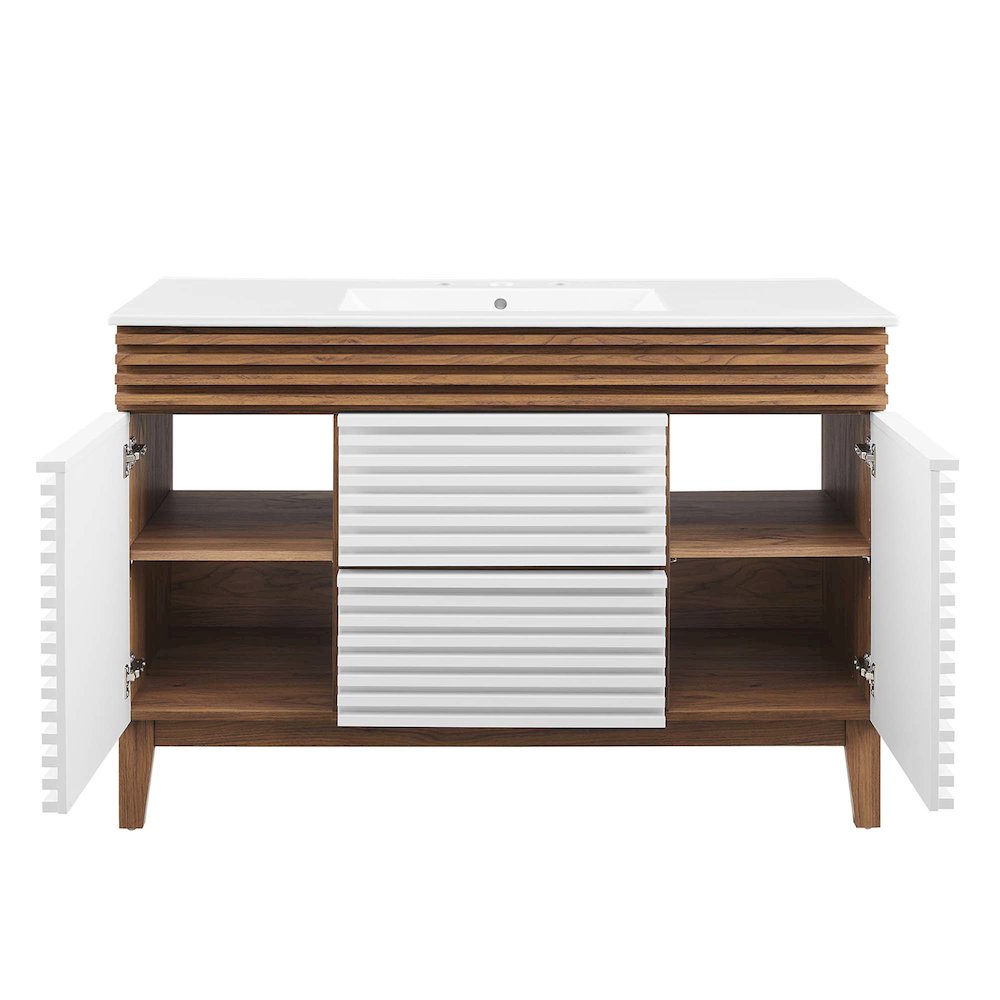 Render 48" Single Sink Bathroom Vanity. Picture 6