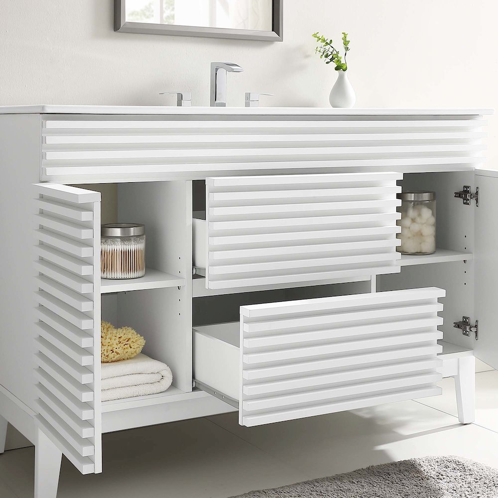Render 48" Single Sink Bathroom Vanity. Picture 11