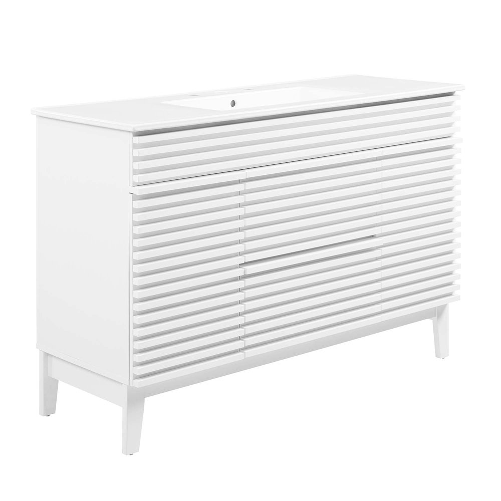 Render 48" Single Sink Bathroom Vanity. Picture 1