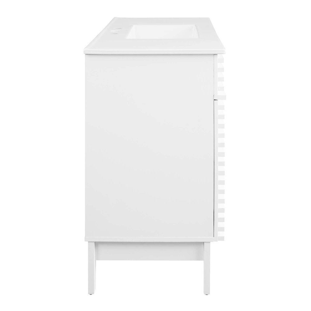 Render 48" Single Sink Bathroom Vanity. Picture 3