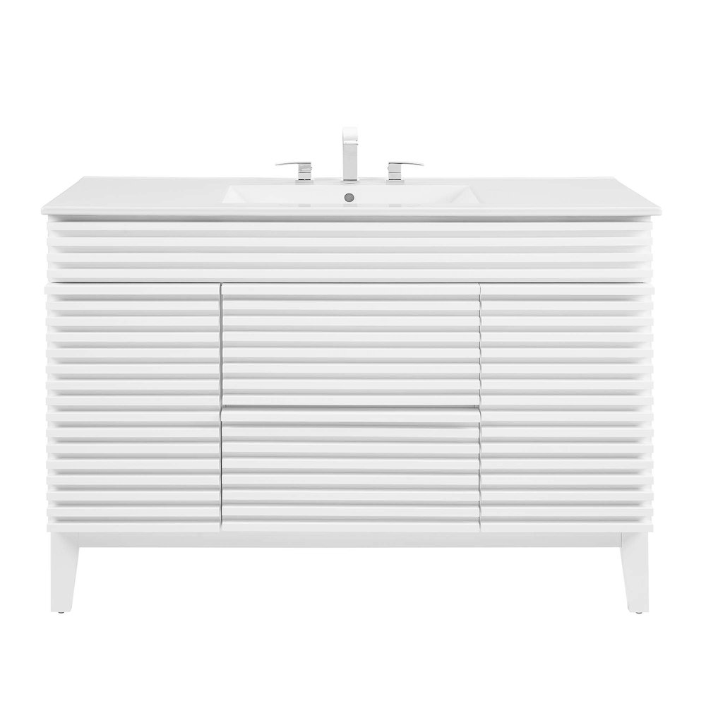 Render 48" Single Sink Bathroom Vanity. Picture 5